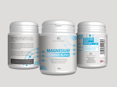 FS Design & Render 3d render label design packaging supplements