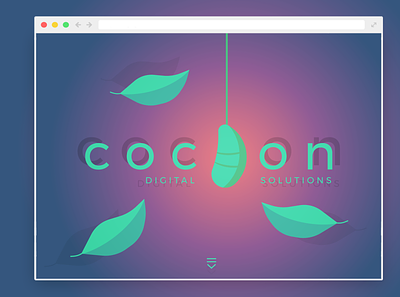 COCOON Landing Page design illustration ui web web design