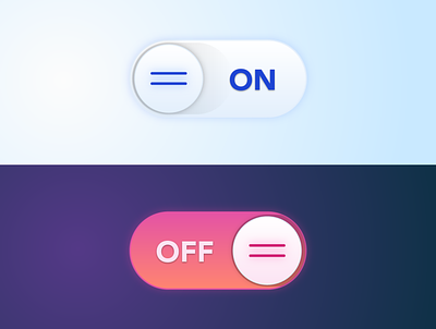 On/Off Toggle Switch design icon illustration ui vector