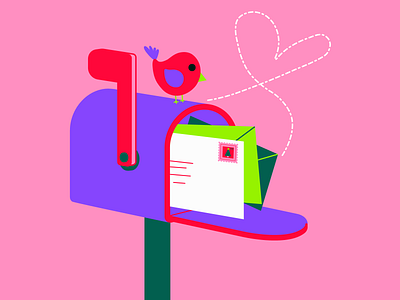 Happy Mail design illustration vector