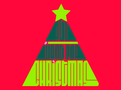 All I Want For Christmas Typography