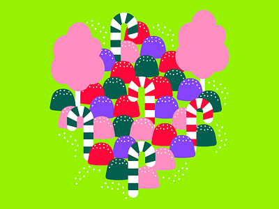 Candy Forest design illustration vector