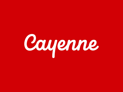 Cayenne Lettering