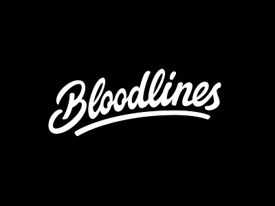 Bloodlines Logotype brand branding calligraphy custom design hand lettering handlettered handlettering identity lettering logo logo design logotype script type typography wordmark