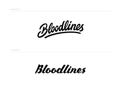 Bloodlines Re-design brand branding custom design handlettering identity lettering logo logotype type