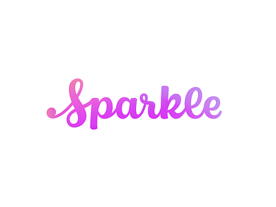 Sparkle - Handletterd logo brand branding calligraphy custom hand-lettering handlettering identity lettering logo logo design logotype script type typography wordmark