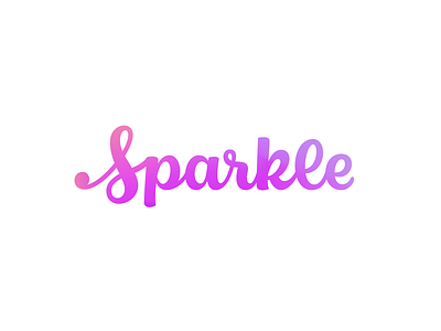 Sparkle - Handletterd logo brand branding calligraphy custom hand lettering handlettering identity lettering logo logo design logotype script type typography wordmark