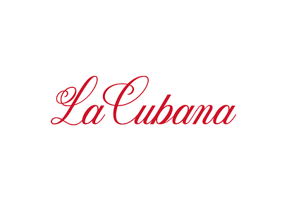 La Cubana - Handlettered logo brand branding calligraphy custom design hand lettering handlettered handlettering identity lettering logo logo design logodesign logotype script type typography wordmark