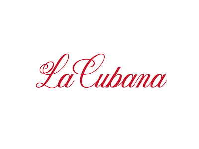 La Cubana - Handlettered logo