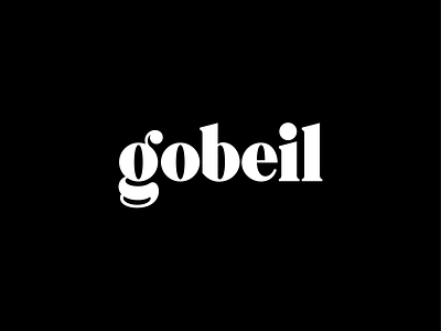 Gobeil - Custom Wordmark brand branding custom hand lettering handlettering identity lettering logo logo design logotype script serif type typography wordmark
