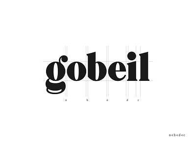 Gobeil brand branding custom design hand lettering handlettering identity lettering logo logo design logotype script serif type typeface typography vector wordmark