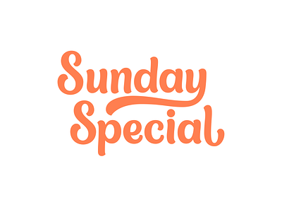 Sunday Special Lettering