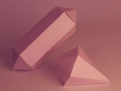 Paper gems gems geo paper prisms