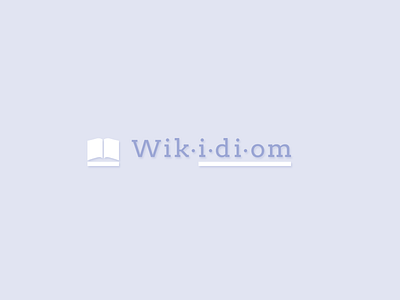 Wikidiom Logo branding logo