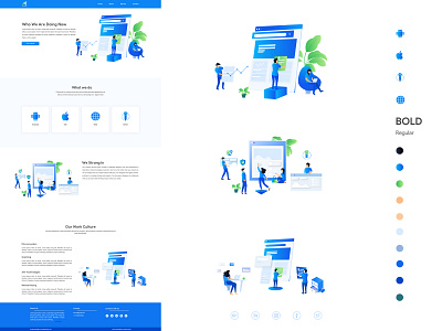 IT service Provider experience design illustration