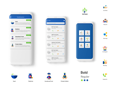 We Assist android app ui ux design