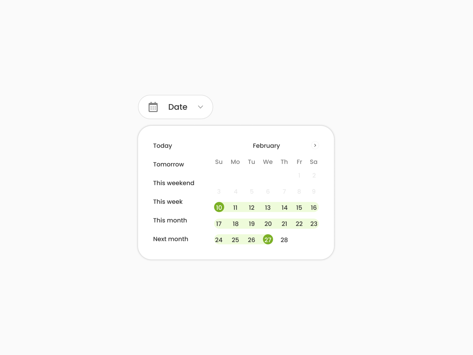 Date Picker by Sumit Wagh on Dribbble