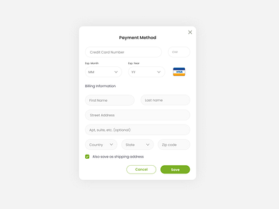 Add Payment Method - Modal