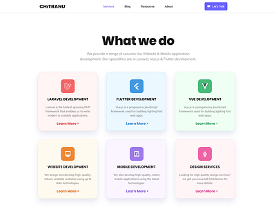 Services Page  - Chitranu