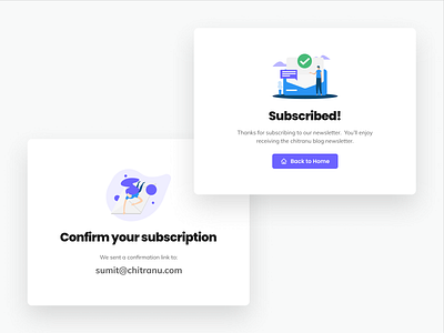 Blog subscription - Modals clean design email illustration modal box modal design modals subscribe subscription box typography ui user experience user interface web
