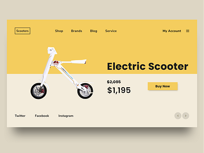 Electric scooter shop concept design