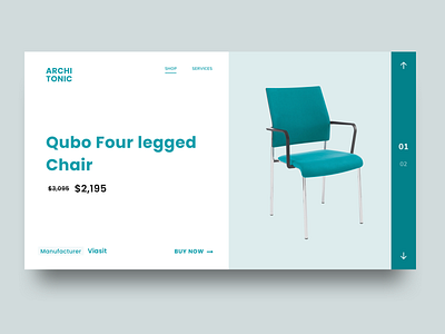 Furniture eCommerce concept branding clean cover design design minimal modern responsive typography ui ux vector web website