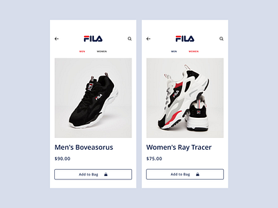 Shoes Shopping App Concept