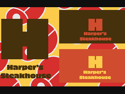 Harper's Steakhouse Logo branding design graphic design logo