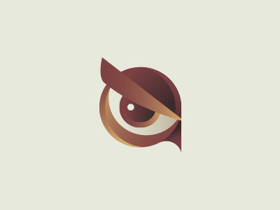 Qrius animal bird brand brand identity branding design eye gradient logo owl q symbol