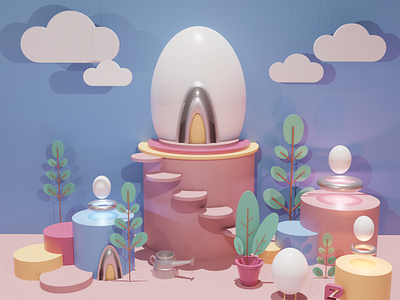 Incubator - 3D Illustration