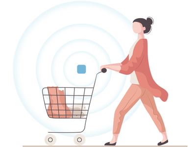 Count your shoppers design editorial illustration interface ukraine vector web