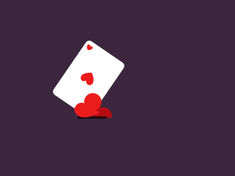 Aces [gif] 2d animation 2d illustration aces after effects anidays playing cards trapcode particular
