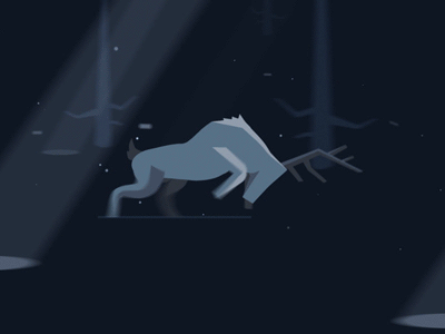 Deer /Animated runcycle [gif] 2d animation 2d illustration anidays animal character design runcycle