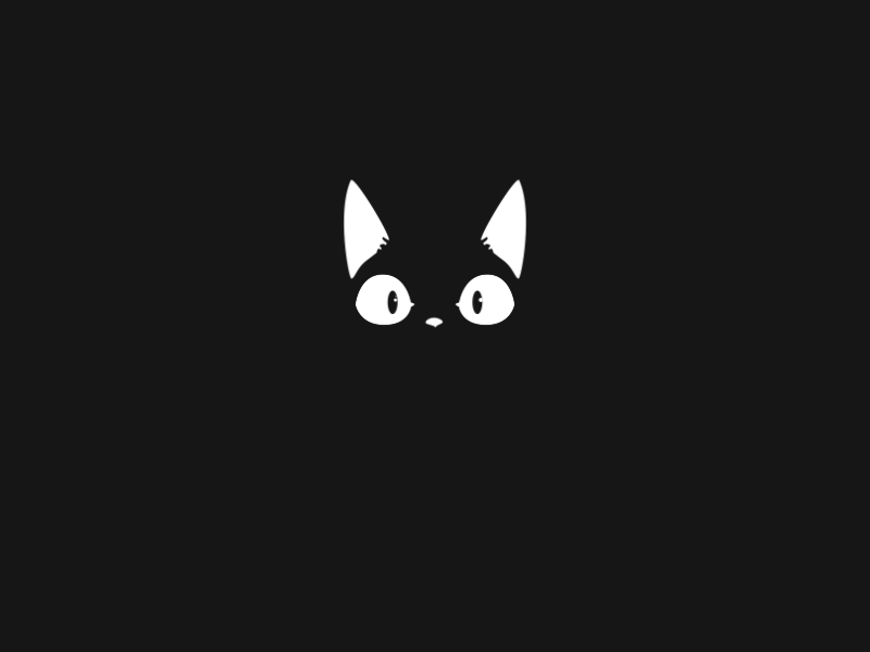 Black Cat [gif] 2d animation 2d illustration anidays animated gif black cat cat gif untime