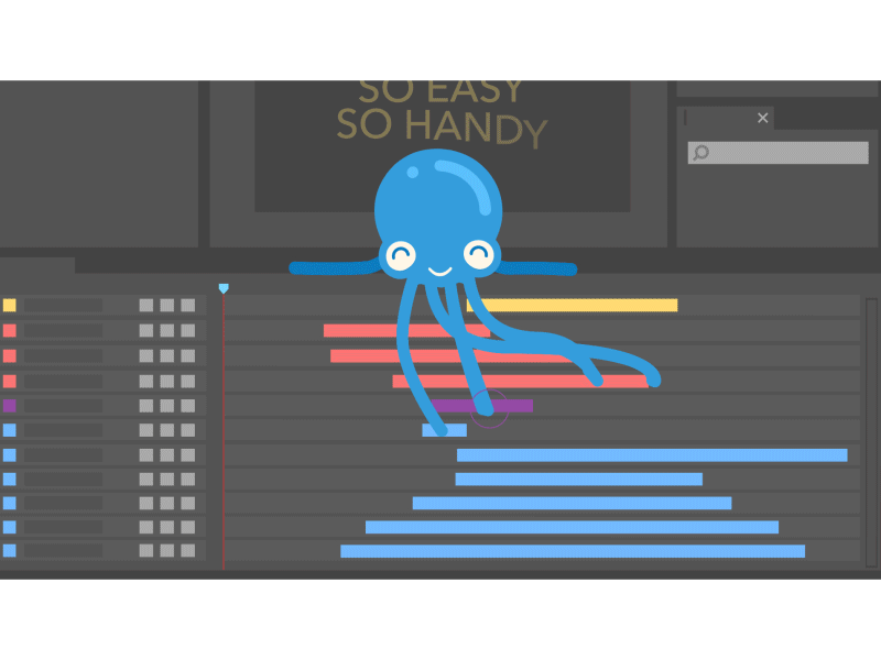 Layer Manager 3 [gif] 2d animation 2d illustration after effects animated gif character animation gif illustration loop animation octopus script script for after effects