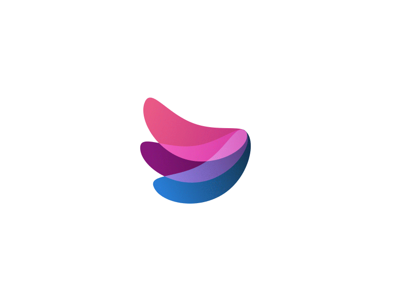 Untime - Logo Animation [gif] 2d animation colors frame by frame logo loop untime wings