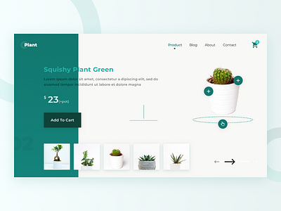 Product Page Plant Website app clean design figma flow green plant price productpage ui ux website