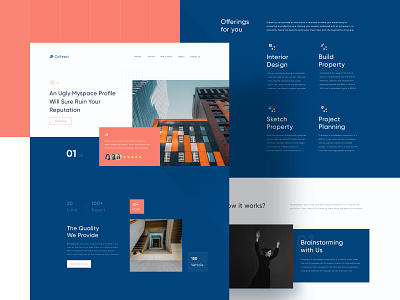 Collepsi - Property Landing Page Concept
