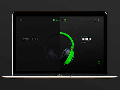 Razer redesign creative design razer redesign website