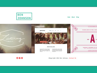 New Day, New Look art ben ben johnson design johnson portfolio ui design web web design website work