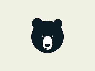 Black Bear bear bear logo black branding duck illustration