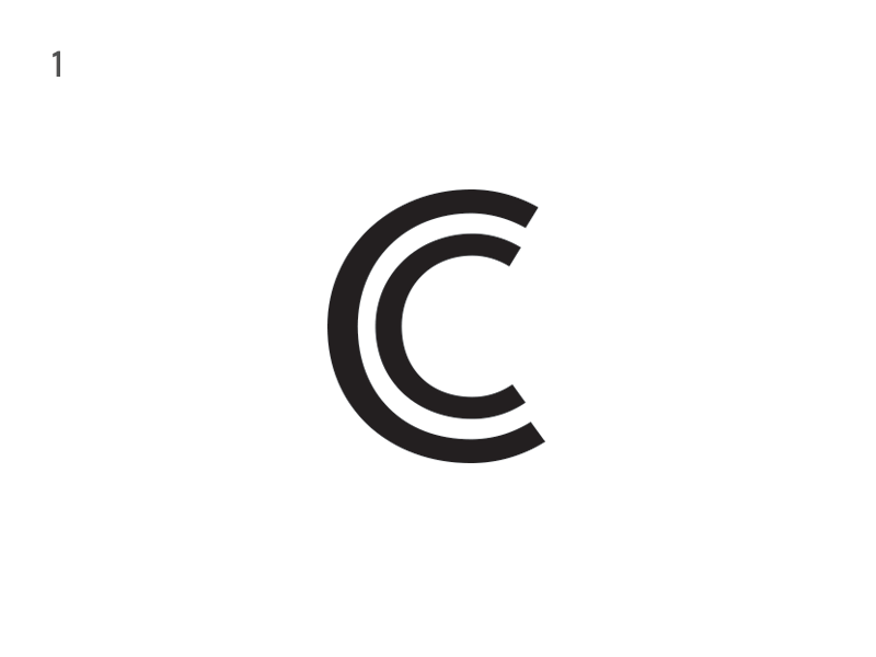 1 or 2 brand c gif icon identity logo mark monogram