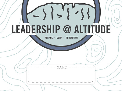 Cover Option altitude badge blue colorado cover dotted leadership lines map mountains name name tag topographic type