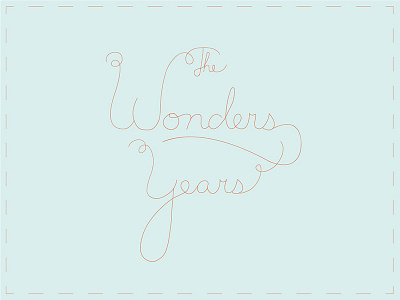 The Wonder Years 80s album art benalanjohnson blue cover dance design designer.mx eighties music orange script type typography