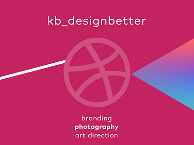 HELLO DRIBBBLE art direction branding design graphic designer photography prism