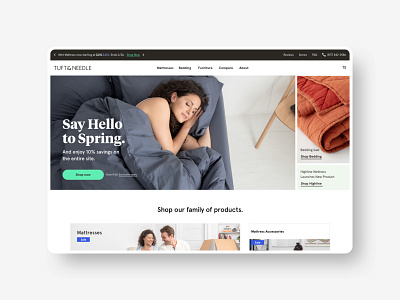 Ecommerce Homepage Hero with 3-up Messaging e commerce ui ux visual design