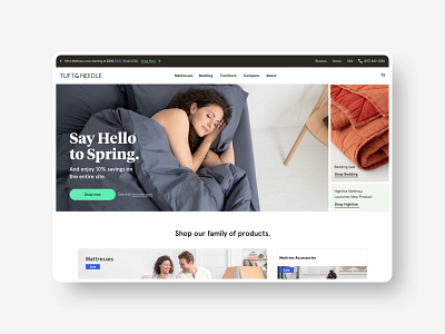 Ecommerce Homepage Hero with 3-up Messaging