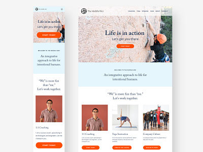 Life Coach and Yoga Instructor Website art direction branding freelance logo personal branding ux visual design