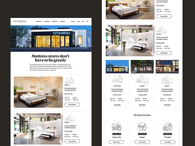 Store List Page retail service design store listing page ux