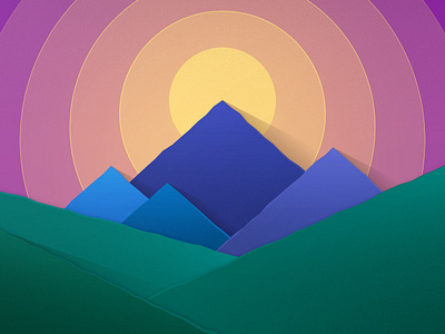 Material Mountains by Andre Jarecki on Dribbble